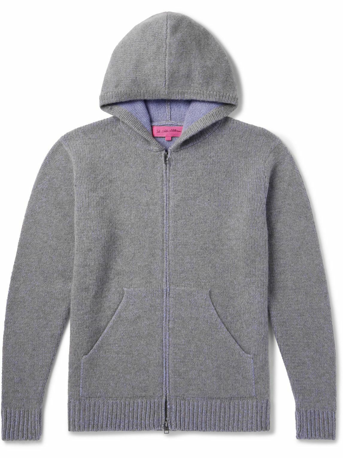 The Elder Statesman - Cashmere Zip-Up Hoodie - Gray The Elder