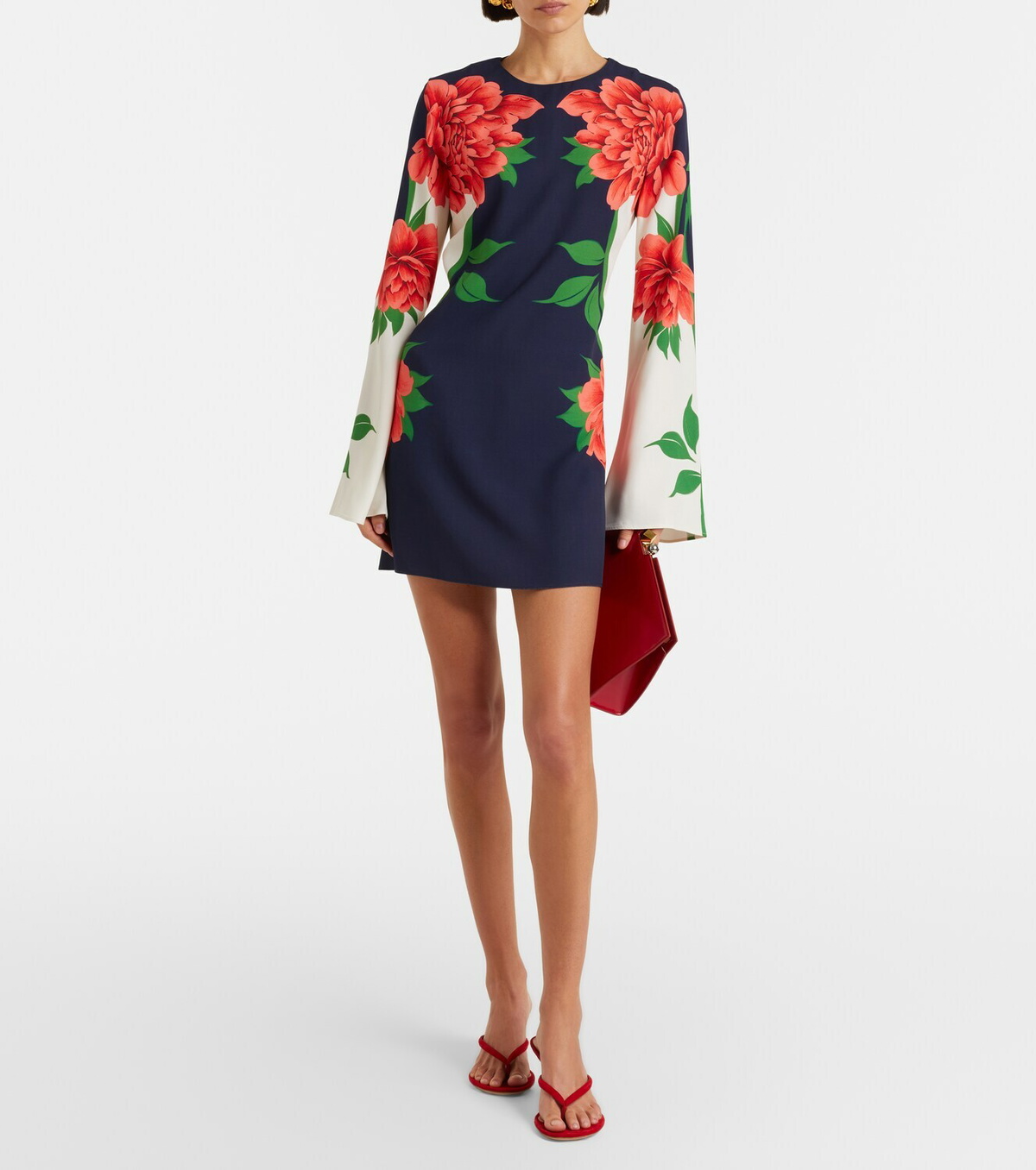 La DoubleJ Supremes printed satin minidress