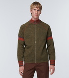 Wales Bonner - Fusion intarsia wool-blend zip cardigan