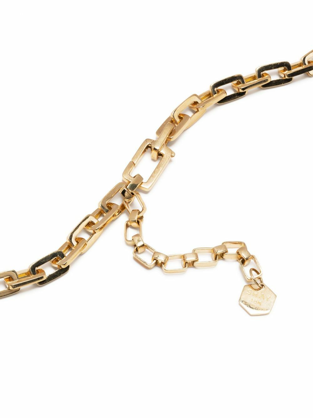 SHAY 18K Yellow Gold Mini Deco Link Lariat Diamond Necklace