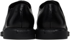 Hugo Black Grained Faux-Leather Derbys