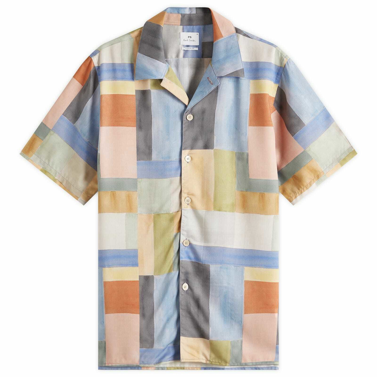 Paul Smith Blue Jacquard Hawaiian Moon Bomber Jacket Paul Smith