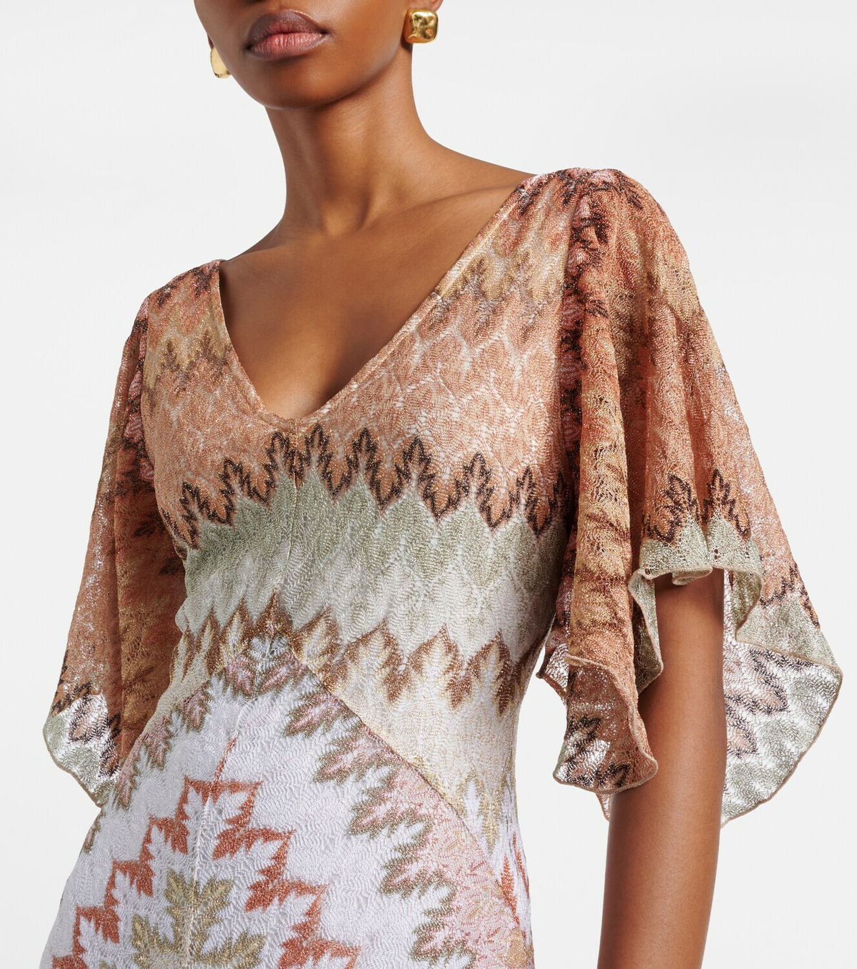 Missoni Lamé midi dress