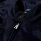 Baracuta Men's G9 Melton Wool Harrington Jacket in Deep Blue