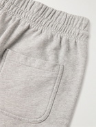 Maison Kitsuné - Chillax Fox Tapered Logo-Appliquéd Cotton-Jersey Sweatpants - Gray