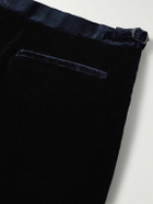 Richard James - Chapman Straight-Leg Cotton-Velour Trousers - Blue