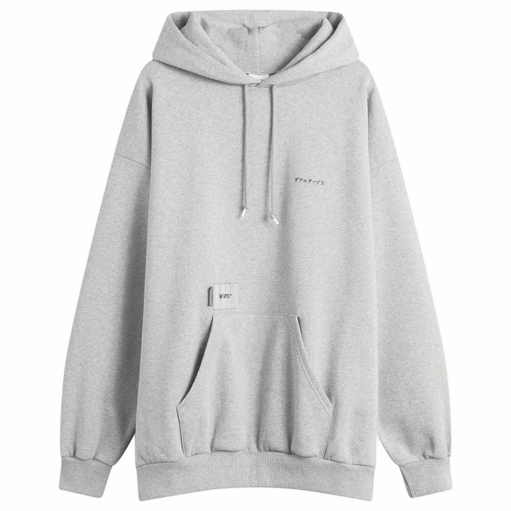 Photo: WTAPS Men's MON Logo Hoodie in Ash Gray