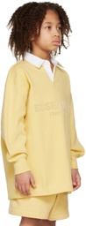 Essentials Kids Yellow Button Polo