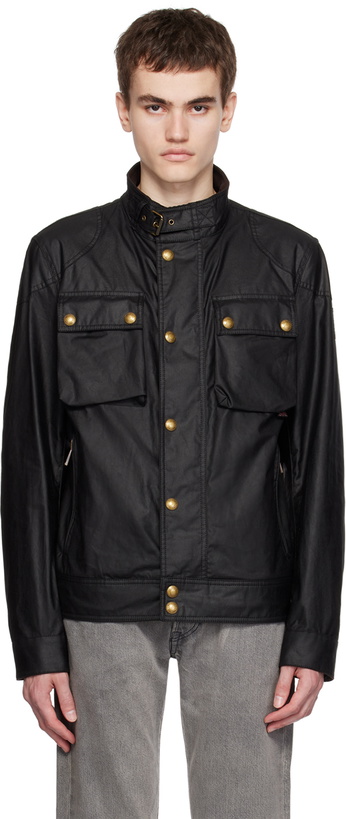 Photo: Belstaff Black Racemaster Jacket