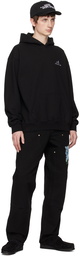 Awake NY Black Embroidered Hoodie