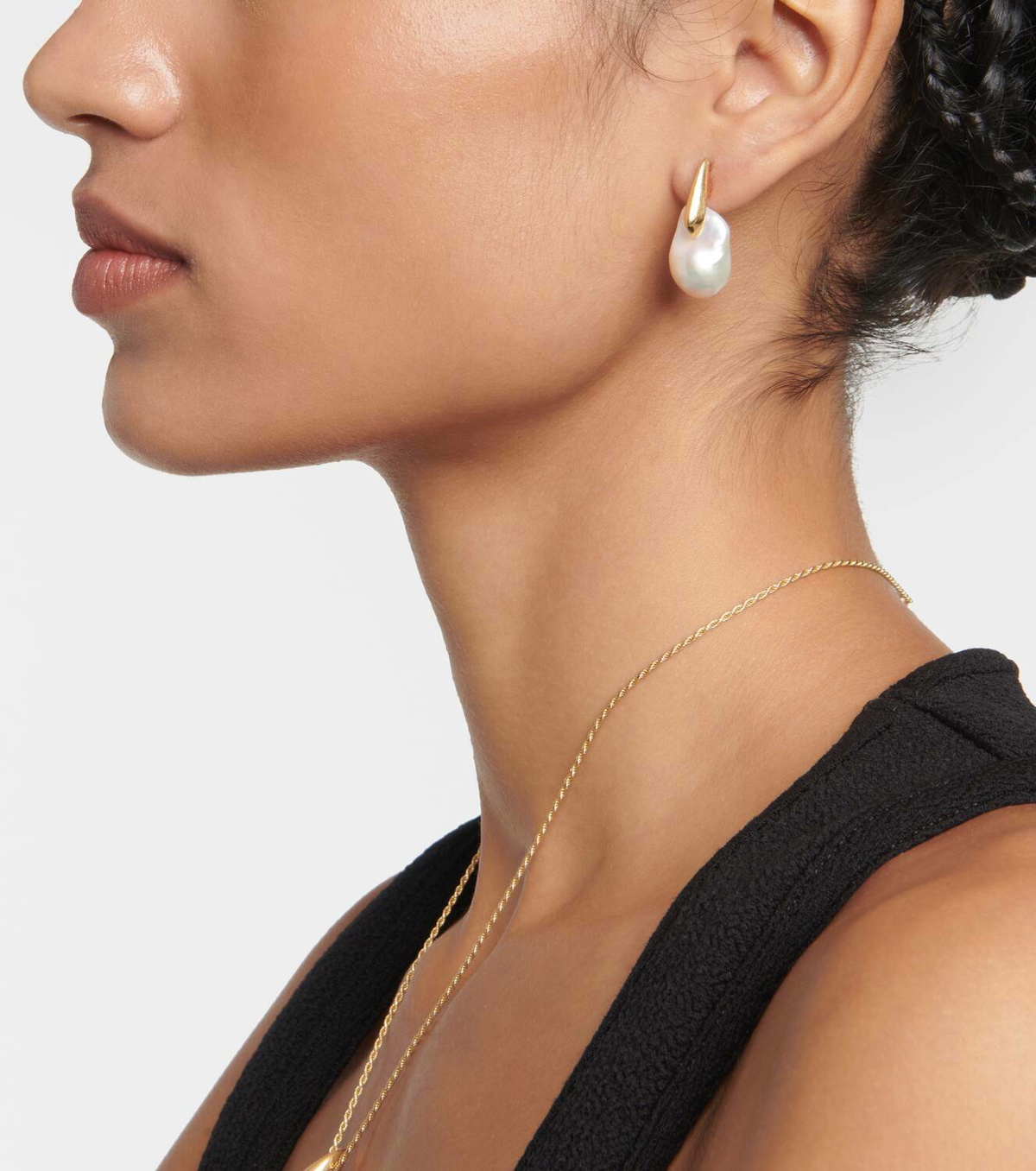 Bottega Veneta 18kt gold pearl earrings Bottega Veneta