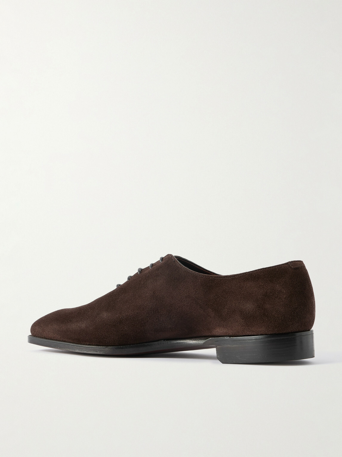 George Cleverley - Merlin Whole-Cut Suede Oxford Shoes - Brown