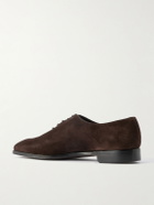 George Cleverley - Merlin Whole-Cut Suede Oxford Shoes - Brown