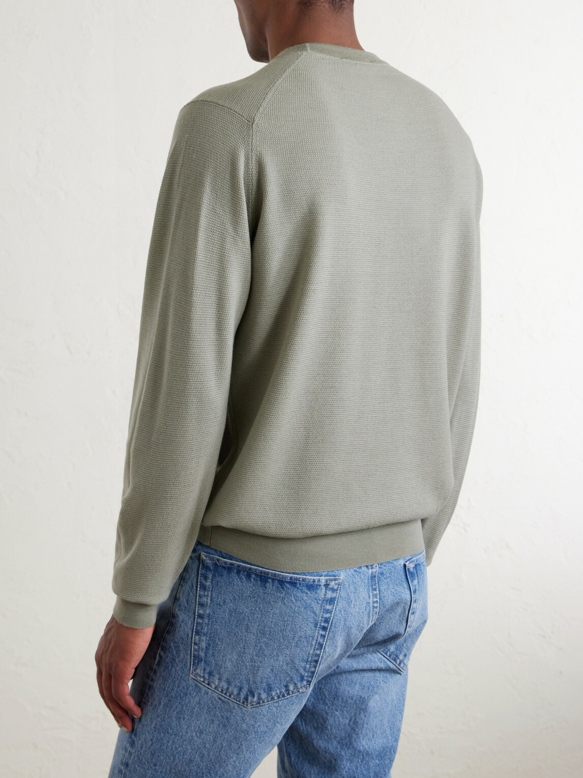 John Smedley - Honeycomb-Knit Merino Wool Sweater - Green