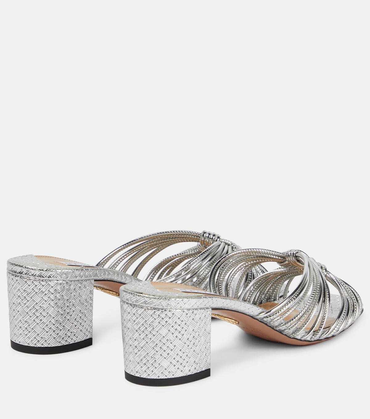 Aquazzura Club 50 leather mules Aquazzura Aquazzura Club 50 leather mules Aquazzura