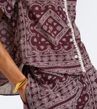 Veronica Beard Ilene printed cotton-blend shirt
