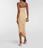 Norma Kamali Diana strapless jersey maxi dress