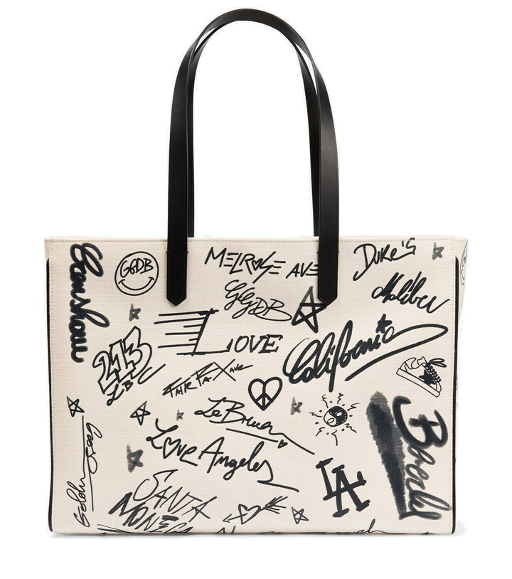 Photo: Golden Goose - California printed canvas tote