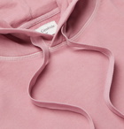 OFFICINE GÉNÉRALE - Olivier Garment-Dyed Loopback Cotton-Jersey Hoodie - Pink