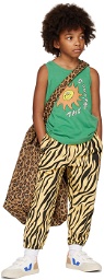 The Animals Observatory Kids Yellow & Black Elephant Trousers
