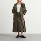 ST. Agni Women's Relaxed Trench Coat in Khaki