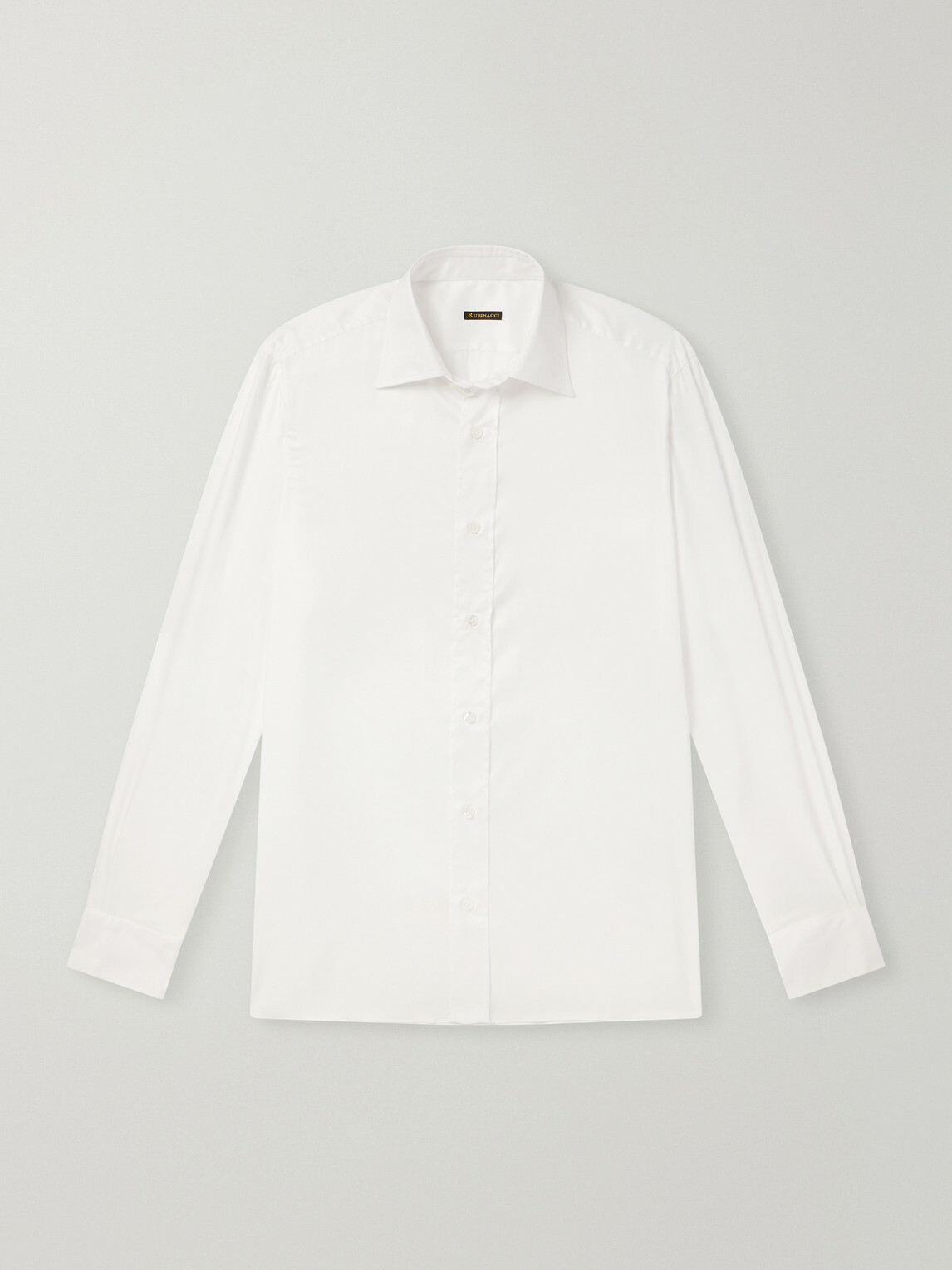 Rubinacci - Cutaway-Collar Cotton-Twill Shirt - White