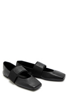 Givenchy Logo-appliquéd Leather Ballet Flats Black