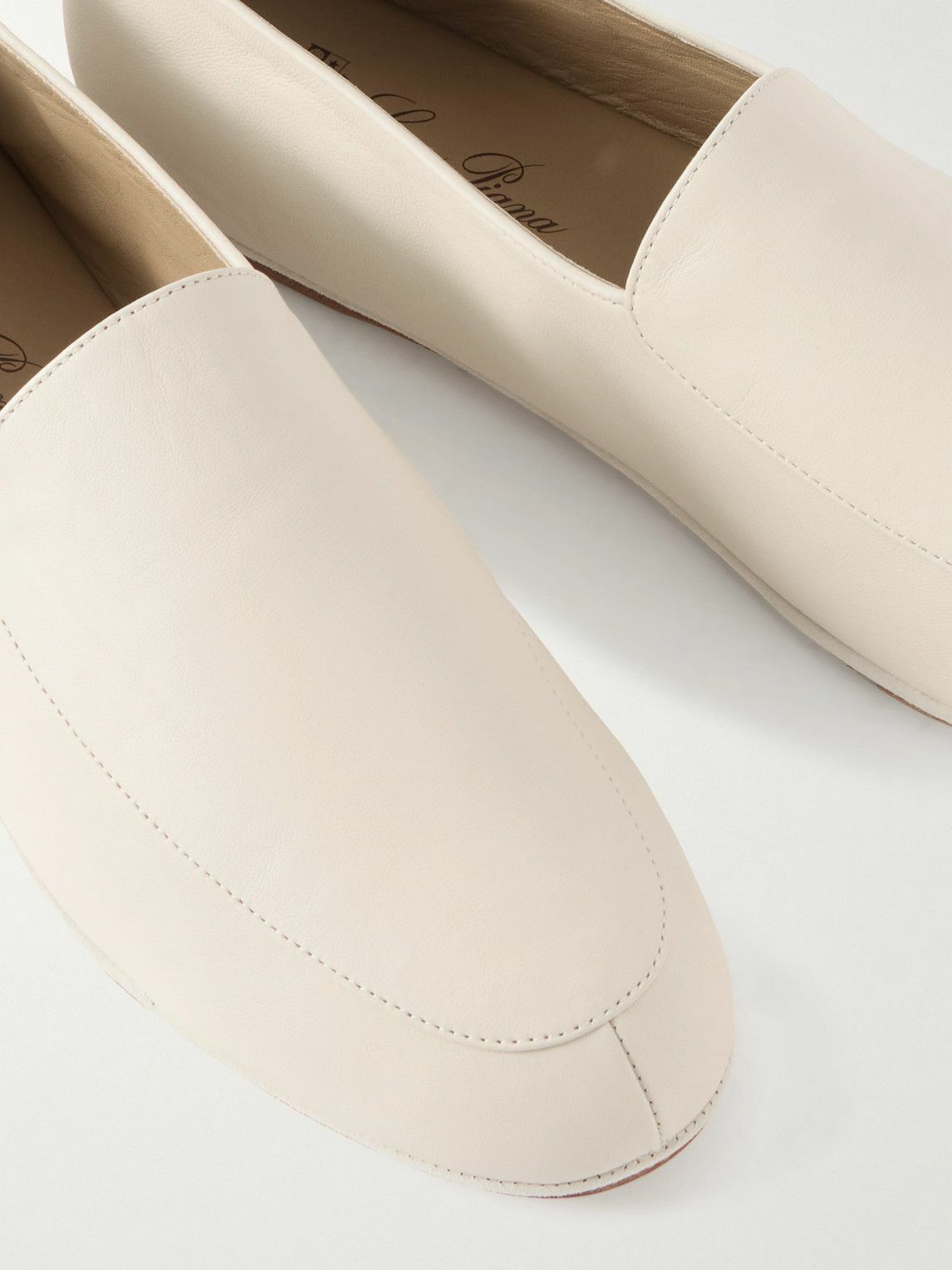 Loro Piana - Anton Walk Leather Loafers - Neutrals