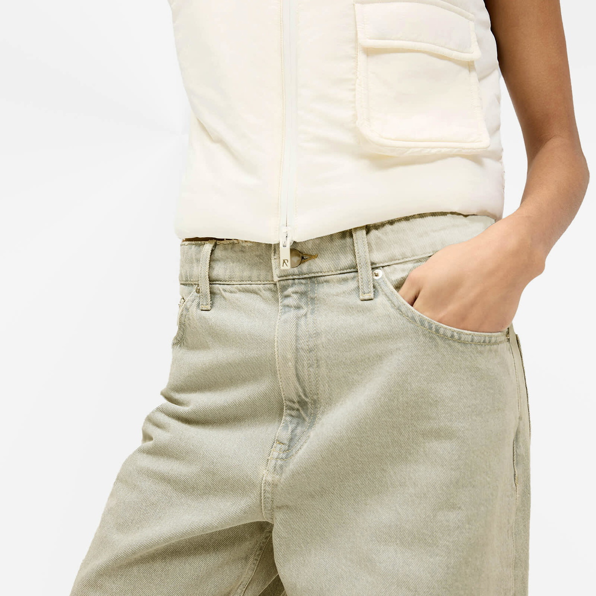 Represent Women's Balloon Jeans in Ash Blue