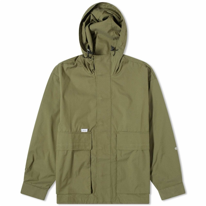 Photo: WTAPS Men's 06 Hooded Shirt Jacket in Olive Drab