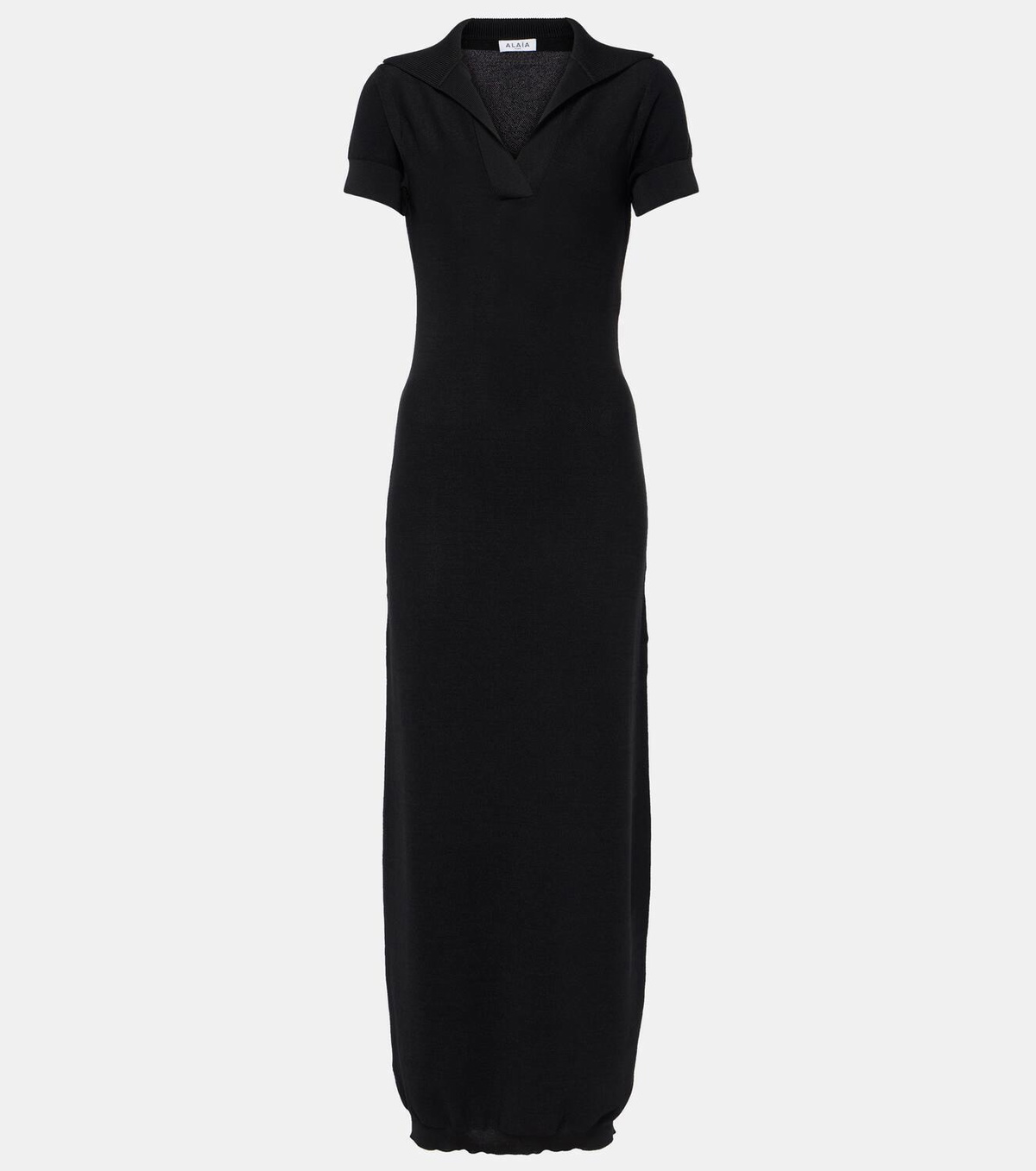 Alaïa Semi-sheer polo dress