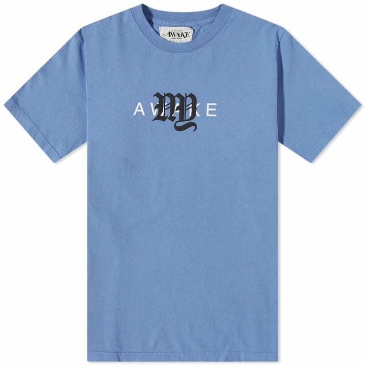 Photo: Awake NY Men's College Logo T-Shirt in Blue