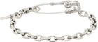 Emanuele Bicocchi Silver Crest Safety Pin Bracelet