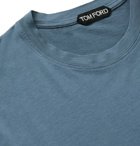 TOM FORD - Lyocell and Cotton-Blend Jersey T-Shirt - Blue