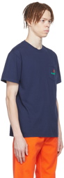 Noah Navy Cotton T-Shirt
