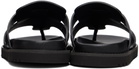 Versace Black Leather Sandals