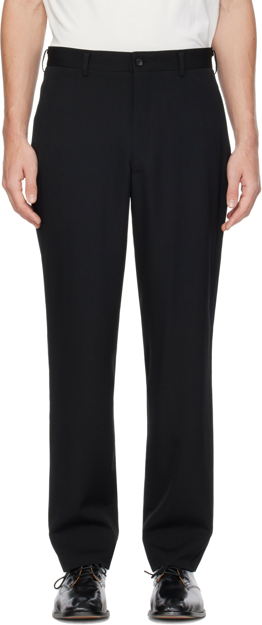 Comme des Garçons Homme Plus Black Wool Trousers