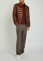 Moncler Selves Quilted Shell Jacket Brown
