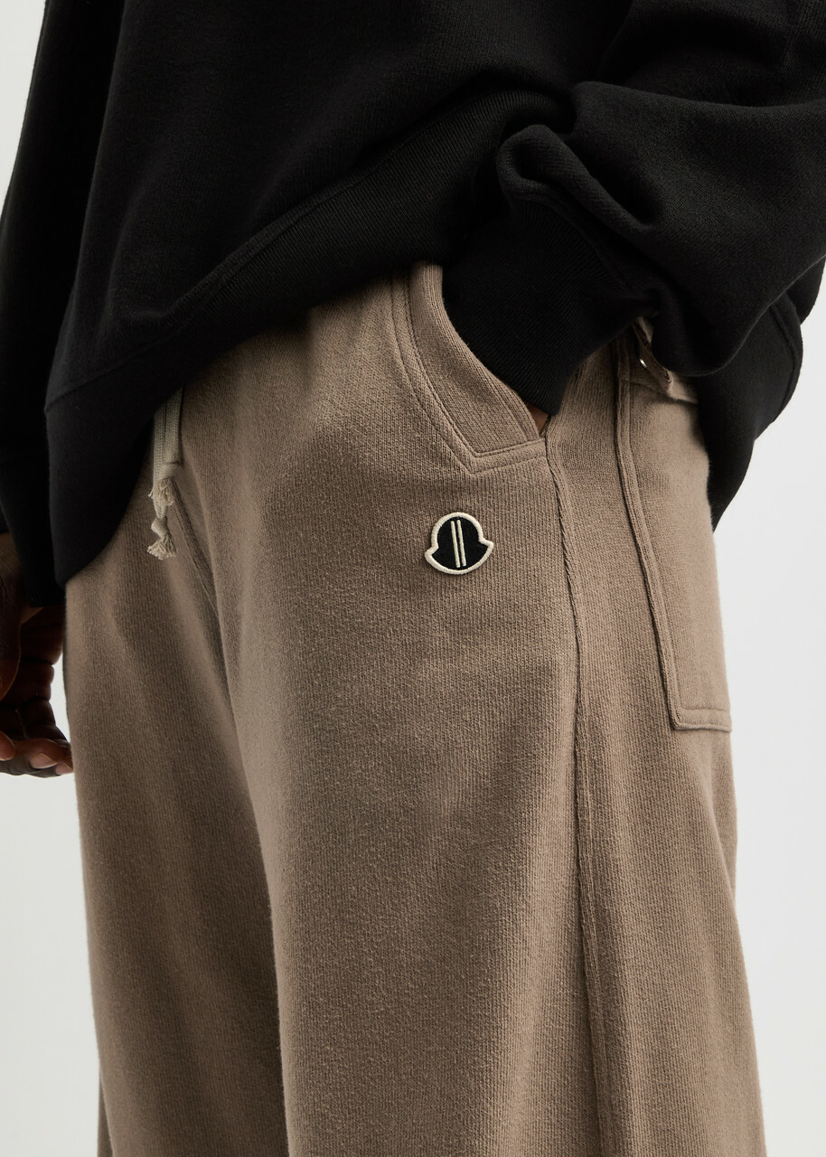 パンツ MONCLER + RICK OWENS WOMENS BELAS COTTON SWEATPANTS Moncler x Rick Owens Belas Wide Leg Cotton Sweatpants