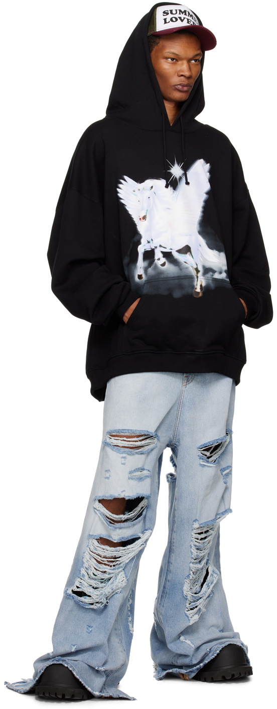 Mowalola Black Unicorn Hoodie
