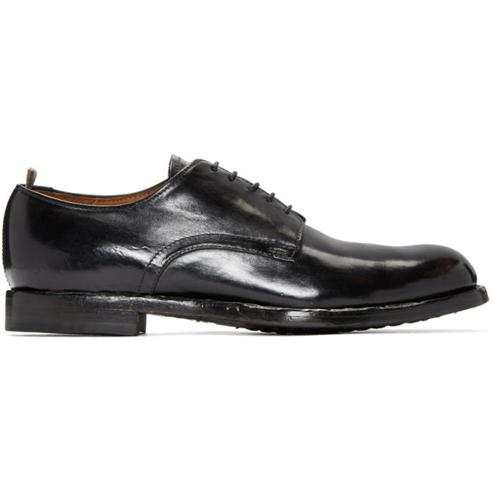 Photo: Officine Creative Black Leather Derbys