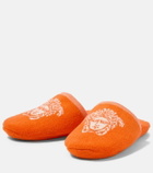 Versace Home Medusa cotton terry slippers