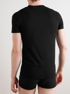 Zegna - Stretch Cotton-Blend Jersey T-Shirt - Black