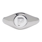 A.P.C. Silver P Initial Ring