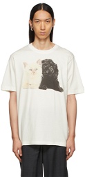 Ashley Williams SSENSE Exclusive Off-White Puppy Kitten T-Shirt