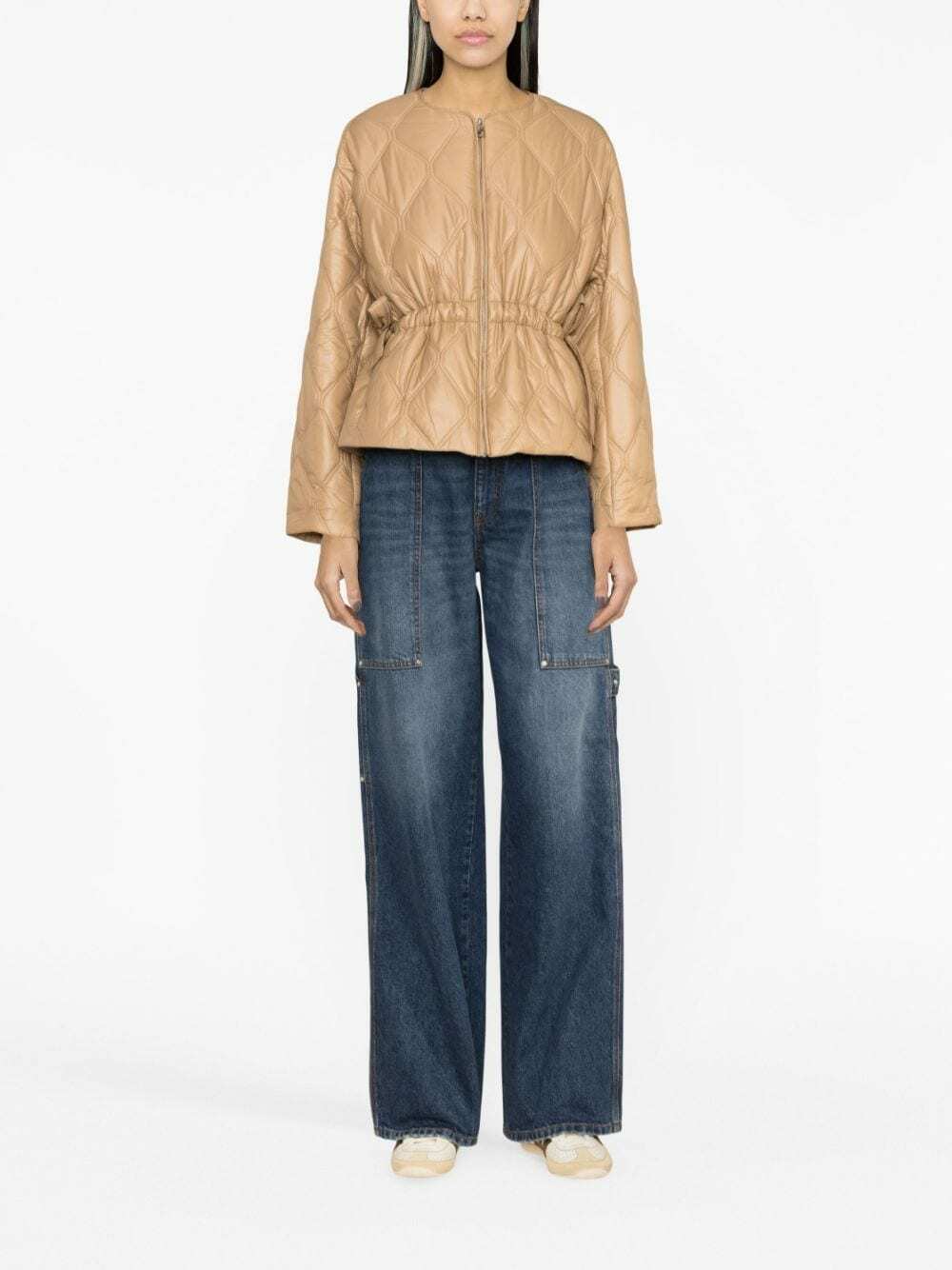 GANNI Recycled Nylon Quilted Jacket GANNI