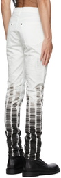 Ann Demeulemeester White Tie-Dye Jeans