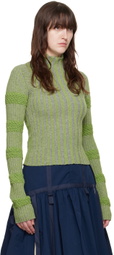 Paula Canovas Del Vas Green Frosting Turtleneck