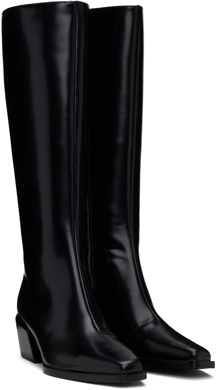 rag & bone Black Joni Knee High Tall Boots