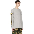 Off-White Grey Long Sleeve Arrows T-Shirt